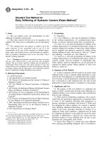 Designation: C 451 – 99 - Early Stiffening of Hydraulic Cement (Paste Method)1 pptx