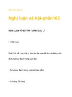 Kiến thức lớp 12 Nghị luận xã hội-phần103 doc