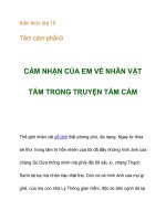 Kiến thức lớp 10 Tấm cám-cảm nhận về nhân vật docx
