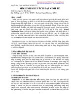 MÔ HÌNH KHUYẾCH ĐẠI KINH TẾ ppsx