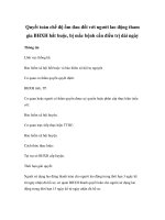 Quyết toán chế độ ốm đau đối với người lao động tham gia BHXH bắt buộc, bị mắc bệnh cần điều trị dài ngày docx