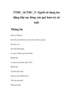 TTHC_16/THU_T: Người sử dụng lao động tiếp tục đóng vào quỹ hưu trí, tử tuất Thông tin doc