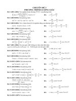 CHUYÊN ĐỀ 3  PHƯƠNG TRÌNH LƯỢNG GIÁC
