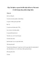 Cấp Chỉ định cơ quan đủ điều kiện kiểm tra Nhà nước về chất lượng thực phẩm nhập khẩu doc