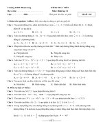 Đề kiẻm tra 1 t hình học chươngI