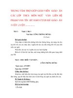 GIÁO ÁN NGỮ VĂN 7  3 CỘT HÀ GIANG