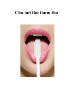 Cho hơi thở thơm tho ppt