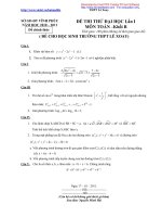 Đề thi thử Đại học Toán khối B (2010-2011) ppt