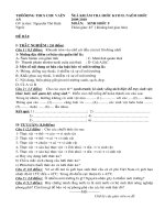 Đề kiểm tra HKII Sinh 9 ( Đề nghị)