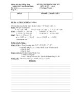 THI HỌC KY I TOÁN  6