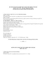 BAI LÀM ĐỀ THI TN 2010