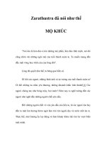 MỘ KHÚC - Zarathustra đã nói như thế potx