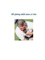 Đề phòng nhồi máu cơ tim ppsx