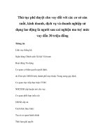 Thủ tục phê duyệt cho vay đối với các cơ sở sản xuất, kinh doanh, dịch vụ và doanh nghiệp sử dụng lao động là người sau cai nghiện ma tuý mức vay đến 30 triệu đồng pot