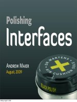 A Short Guide to Polishing Interfaces by Andriew Maier