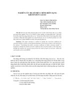 NGHIÊN CỨU HỆ SỐ ĐIỀU CHỈNH BIÊN DẠNG KHUÔN ĐÙN CAO SU pdf