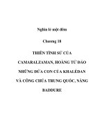 THIÊN TÌNH SỬ CỦA CAMARALZAMAN, HOÀNG TỬ ĐẢO NHỮNG ĐỨA CON CỦA KHALÉDAN VÀ CÔNG CHÚA TRUNG QUỐC, NÀNG BADDURE docx