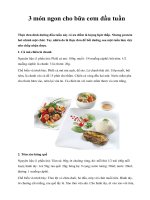 3 món ngon cho bữa cơm đầu tuần pptx