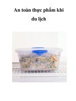An toàn thực phẩm khi du lịch pps