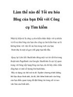 Làm thế nào để Tối ưu hóa Blog của bạn Đối với Công cụ Tìm kiếm pps