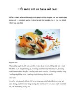 Đổi món với cá basa sốt cam pps