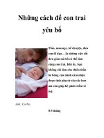 Những cách để con trai yêu bố ppt