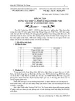 báo cáo sơ kết học kỳ I năm học 2009-1010