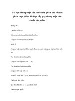 Gia hạn chứng nhận tiêu chuẩn sản phẩm cho các sản phẩm thực phẩm đã được cấp giấy chứng nhận tiêu chuẩn sản phẩm pdf