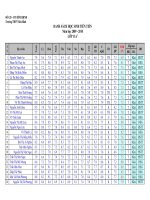 Tổng hợp điểm lớp 11a1