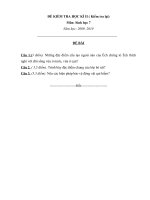 đề thi lại sinh 7