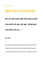Kiến thức lớp 12 Nghị luận xã hội-phần29 doc