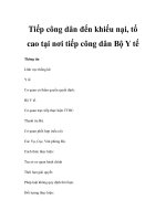 Tiếp công dân đến khiếu nại, tố cao tại nơi tiếp công dân Bộ Y tế ppsx