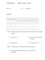 Đề kiểm vật lý lớp 10 thời gian 45 phút - Đề số 113 pptx