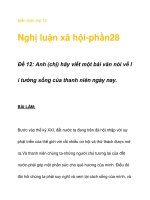 Kiến thức lớp 12 Nghị luận xã hội-phần28 potx