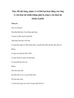 Thay đổi nội dung, phạm vi và thời hạn hoạt động của công ty cho thuê tài chính không phải là công ty cho thuê tài chính cổ phần potx