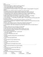 Revision for Ss grade 9