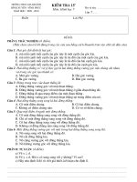Kiểm tra 15'''' Toán 7 (Số 01)