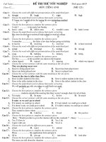 Đề thi thử TN Tiếng Anh - Đề 2
