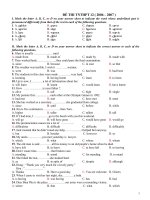 Đề thi TNTHPT 12 ( 2006 - 2007 )