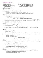 Đề Toán TN Trường Tài Lương