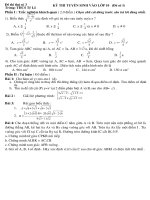 Đề thi thử vào 10 có ĐA (Lần4)