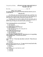 Đề KS HSG TV3 - Tháng 9 - Lớp 3