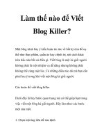 Làm thế nào để Viết Blog Killer? ppsx