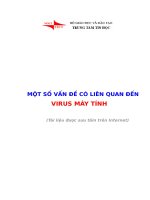 MỘT SỐ VẤN ĐỀ CÓ LIÊN QUAN ĐẾN VIRUS MÁY TÍNH docx