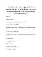 Giải quyết trợ cấp tai nạn lao động một lần đối với người lao động tham gia BHXH bắt buộc, trong trường hợp tai nạn lao động xảy ra trên tuyến đường đi và về từ nơi ở đến nơi làm việc ppsx