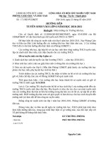 Hướng dẫn tuyển sinh lớp 6 NH 2010_2011