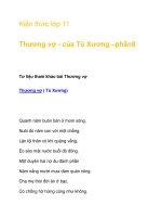 Kiến thức lớp 11 Thương vợ - của Tú Xương –phần8 doc