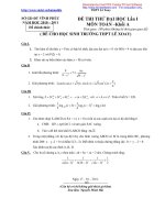 Đề thi thử Đại học Toán khối A (2010-2011) pptx