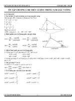 ÔN TẬP TUYỂN SINH LỚP 10