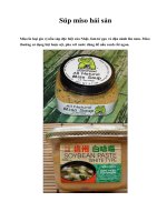 Súp miso hải sản pot